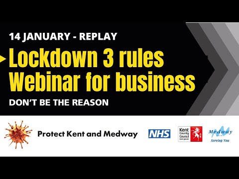 Lockdown 3 Rules For Business - Webinar Replay