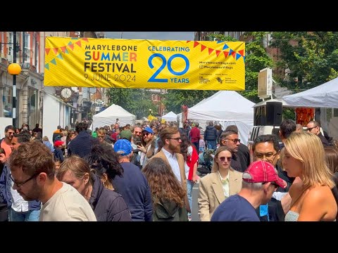 London’s Marylebone Summer Festival 2024  Street Fair with Cutest Pup Dog Show  4K HDR