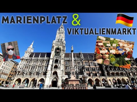 Marienplatz and Viktualienmarkt in Munich Germany!