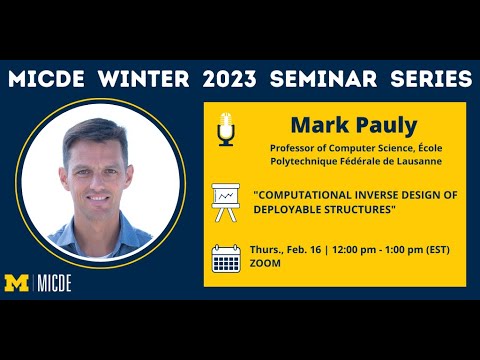 Mark Pauly: Computational Inverse Design of Deployable Structures