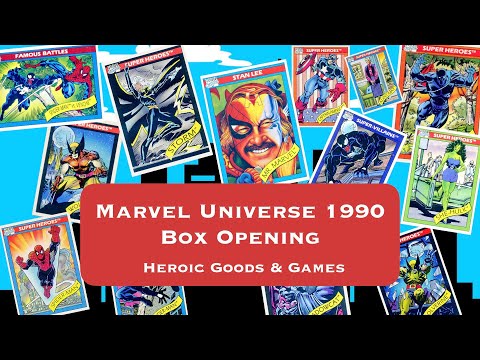 Marvel Universe 1990 Impel Trading Cards Box Break Opening and History Lesson