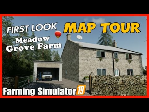 Meadow Grove farm map tour fs19 new map farming simulator 19 meadowgrove fs19