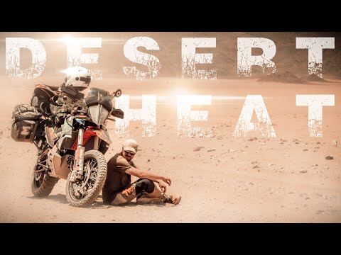 Motorbike OVERHEATS on remote gravel roads in NAMIBIA [SAND IS THE CAUSE?] S2EP17
