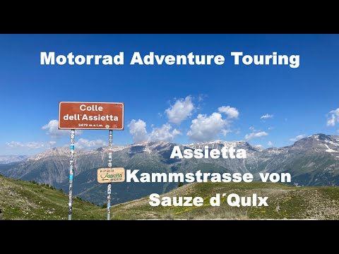 Motorrad Adventure Touring - Moto Guzzi Assietta Kammstrasse ab Sauze d`Oulx auch für Anfänger ???