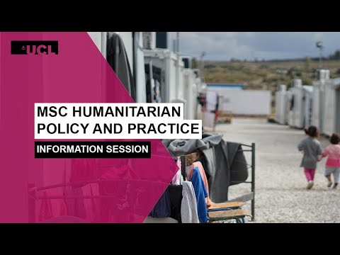 MSc Humanitarian Policy and Practice | Information Session