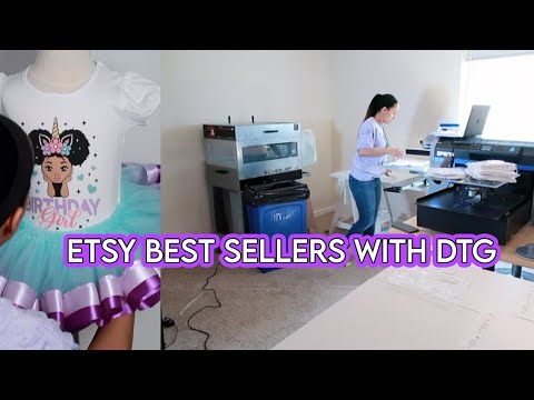 MY BEST SELLING ETSY PRODUCTS | EPSON F2100 DTG PRINTER