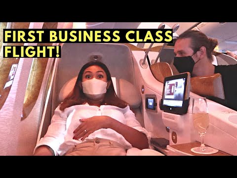 my first BUSINESS CLASS flight! | Dubai to Sri Lanka with Emirates