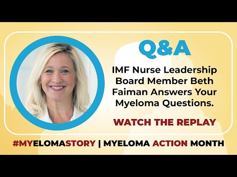Myeloma ACTION Month Q&A: Beth Faiman discusses peripheral neuropathy, MRD, and treatment decisions.