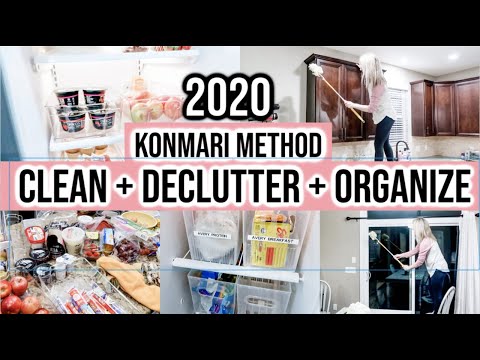 NEW! CLEAN + DECLUTTER + ORGANIZE WITH ME 2020 | KONMARI INSPIRED | HUGE DECLUTTER + CLEANING HACK