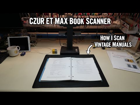 New CZUR ET Max: How I scan Vintage Manuals