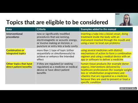 NICE topic selection, methods and processes review explained: MedTech focus