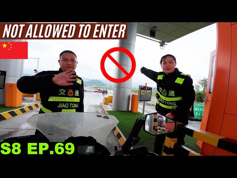 NOT ALLOWED TO ENTER HIGHWAY  S8 EP.69 | Pakistan to Japan Motorcycle Tour
