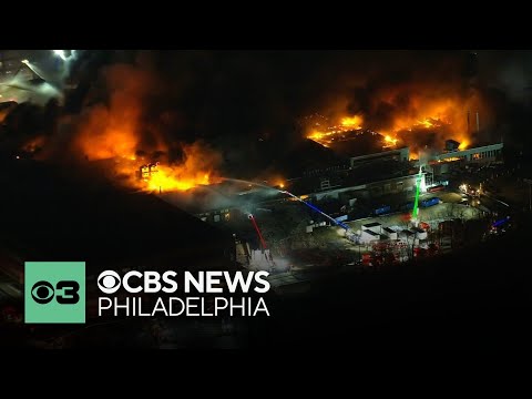 Officials provide update on massive fire at SPS Technologies in Abington, Pennsylvania