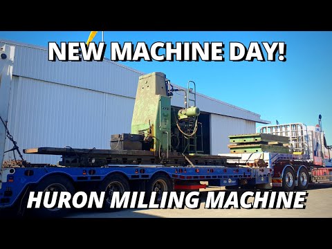 Our BIGGEST Machine for The Workshop! | Huron LU Milling Machine