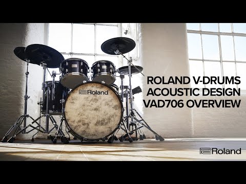 Overview of Roland V-Drums Acoustic Design VAD706 Electronic Drum Kit