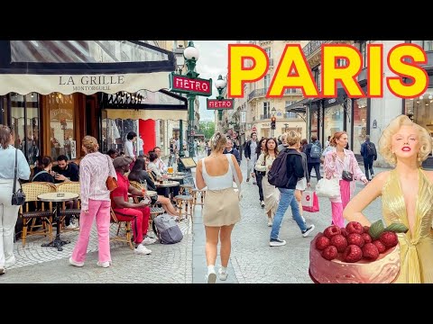 Paris, France  June 2024 Grand Tour Walk 4K, Musée Grévin, Grands Boulevards & More