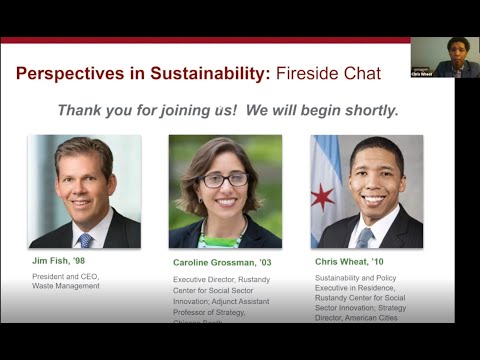 Perspectives in Sustainability: Fireside Chat with Jim Fish, '98