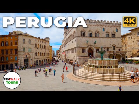 Perugia, Italy Walking Tour - 4K - Prowalk Tours