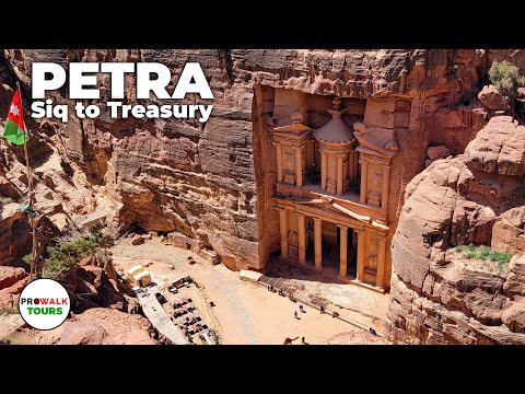 Petra - Walking the Siq to the Treasury - with Captions - March 2022