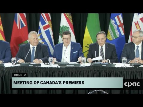 Premiers comment following Council of the Federation meeting in Mississauga, Ont.