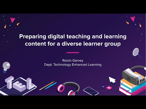 Preparing digital content for a diverse learner group