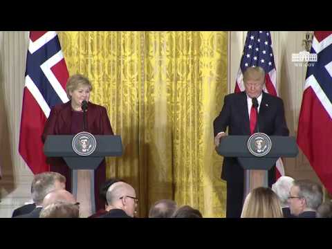 President Trump Holds a Joint Press Conference with Prime Minister Solberg
