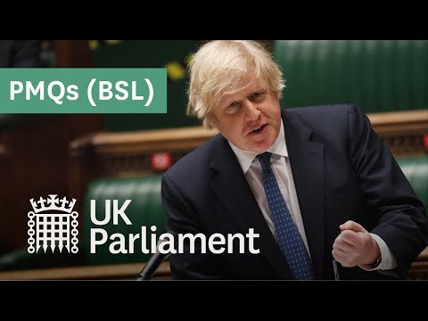Prime Minister's Questions with British Sign Language (BSL) - 17 March 2021