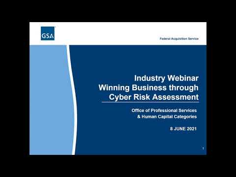 PSHC Industry Webinar — Pro Services-MAS Winning Business through Cyber Risk Assessment 08JUN2021