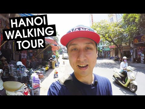 Random Walking Tour in Hanoi City 2018 | VIETNAM WALK