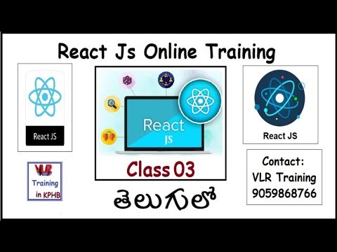 React JS 03rd class by praveen 9059868766 in Telugu I March 12th 2019 I తెలుగులో