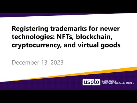Registering trademarks for newer technologies