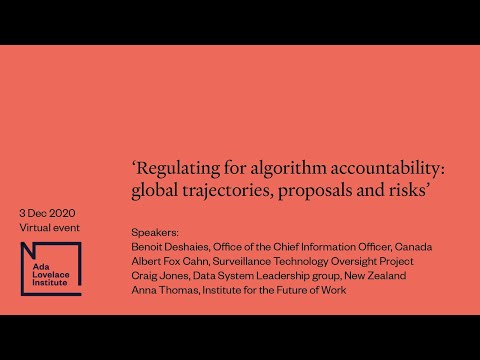 Regulating for algorithm accountability global trajectories, proposals and risks.