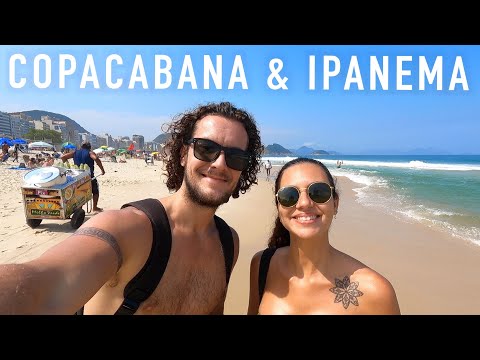 RIO'S FAMOUS BEACHES!  COPACABANA & IPANEMA (TRAVEL BRAZIL)