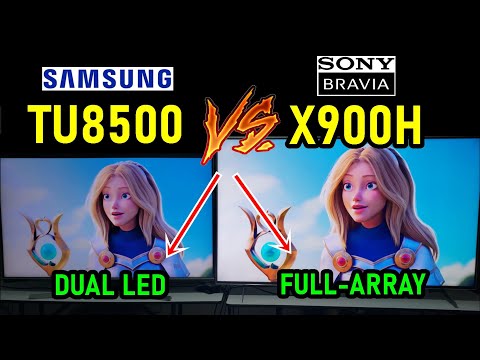 Samsung TU8500 vs Sony X900H: Dynamic Crystal UHD vs Triluminos