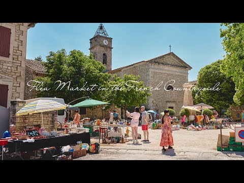 Shopping at the flea market in the beautiful french countryside | Antique hunting | France Vlog