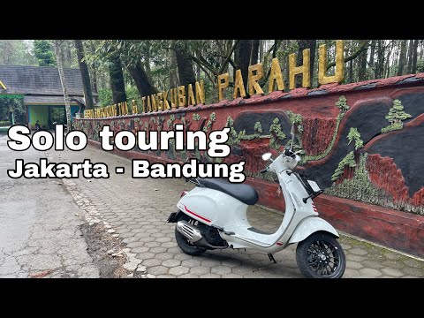 Solo touring Jakarta - Bandung via puncak bogor naik Vespa sprint s 150 iget -- edisi ramadhan