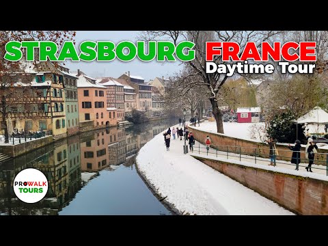 Strasbourg, France Day Walking Tour - 4K 60fps - with captions