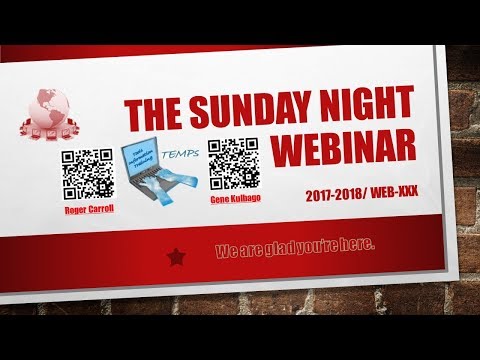 Sunday Night Webinar November 19, 2107