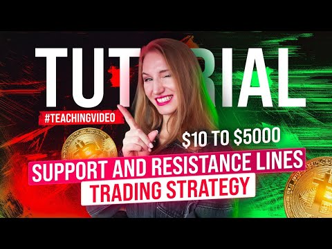 SUPPORT AND RESISTANCE LINES - 100% BEST STRATEGY FOR BINARY OPTIONS $10 to $5000