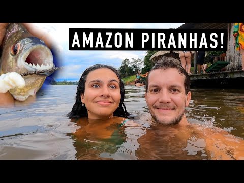 Swimming With PIRANHAS In The AMAZON, Is It Dangerous? 