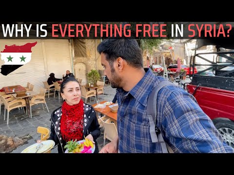 SYRIA: Everything FREE for Tourists? I Tried Spending 10$ in Damascus! 