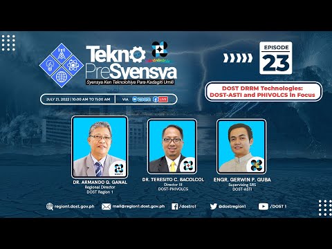 Tekno Episode 23 featuring DOST DRRM Technologies: DOST-ASTI and PHILVOCS in Focus