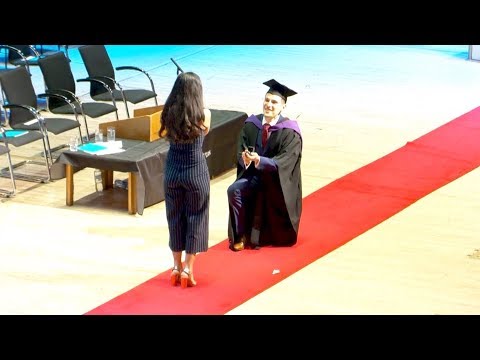 THE BEST PROPOSAL EVER AT GRADUATION! (MUKBANG!)