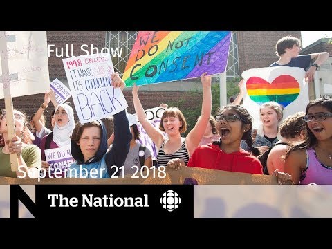 The National for September 21, 2018 — Ont. Tornado, Sex-Ed Walkout, Pipeline Review