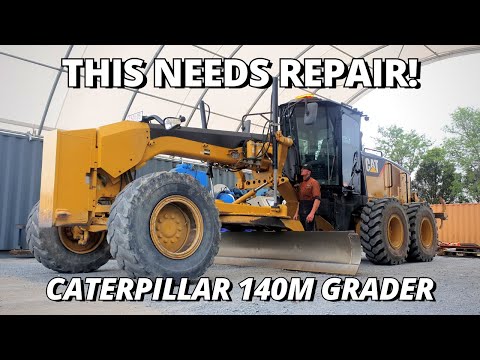 This CAT 140M Grader NEEDS Repair | Part 1 | Blade Skin & Trunnion Balls
