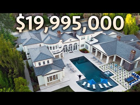 Touring a $19,995,000 Hidden Hills MEGA MANSION with Garage Full of Supercars!