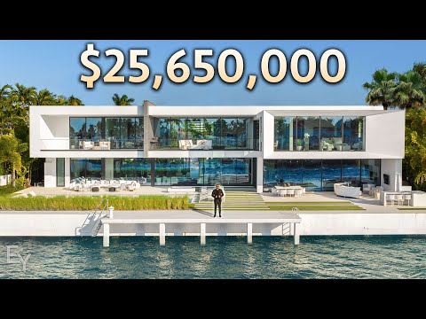 Touring a $25,000,000 Waterfront Home with a FLOATING BEDROOM!