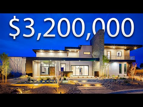 Touring A $3,200,000 ULTRA MODERN LAS VEGAS MANSION | Las Vegas Mansion Tour