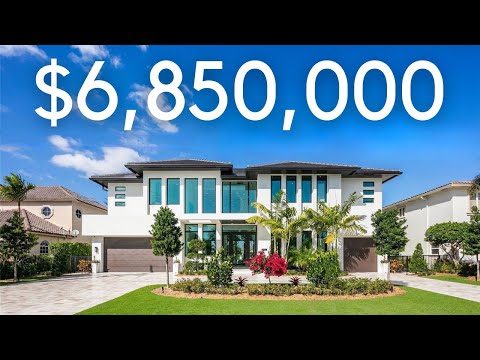 TOURING A $6,850,000 MODERN WATERFRONT MANSION IN LIGHTHOUSE POINT, FL