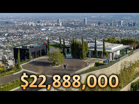 Touring a Los Angeles Modern Mansion Overlooking the Entire City!